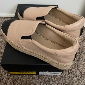 Kendal and Kylie Two Toned Espadrilles Flats